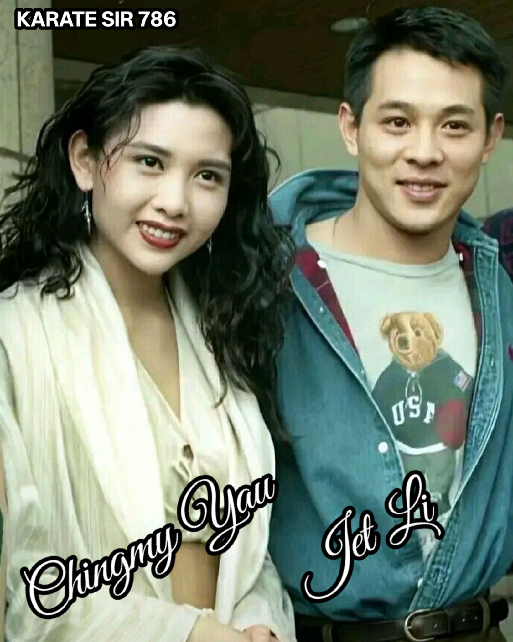 KARATE - This image features renowned actors Jet Li and Chingmy Yau ...