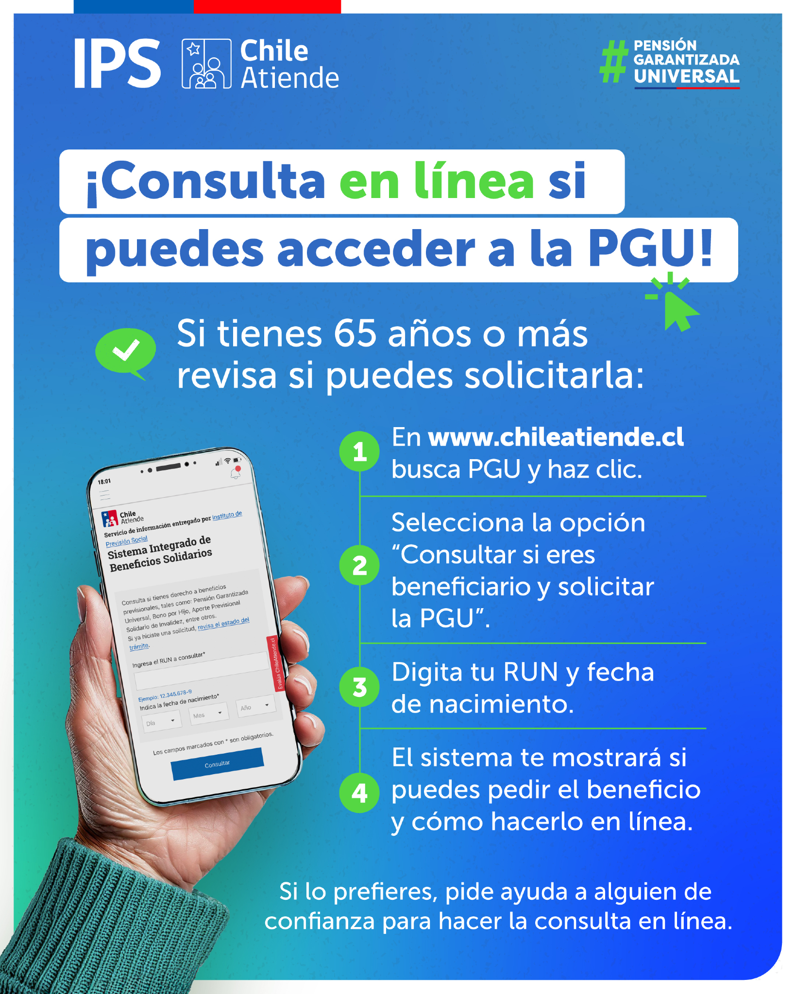 ¿Tienes 65 y aún no... - Instituto de Previsión Social | Facebook