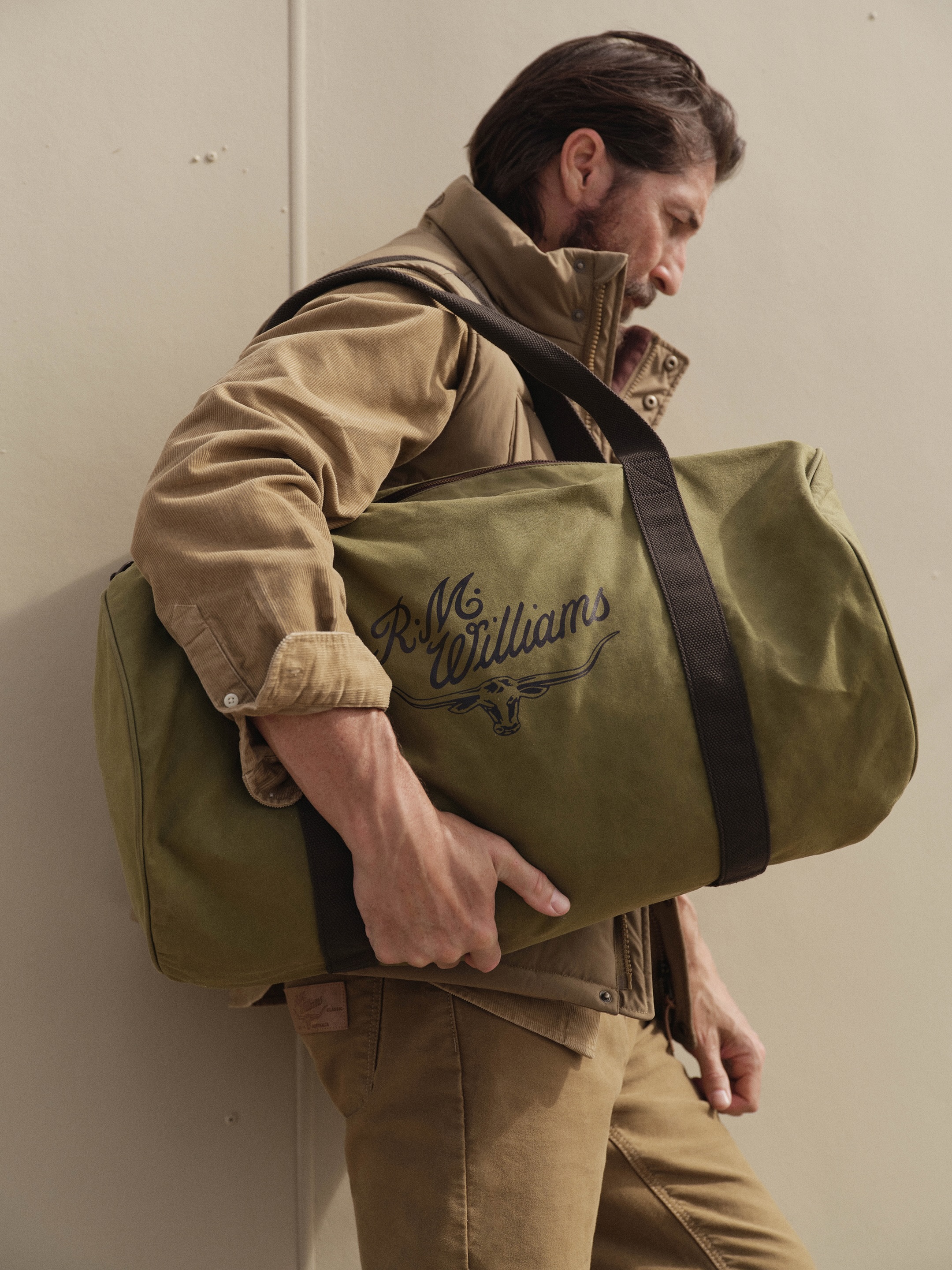 The RM Ditty bag. Hit the road with this rugged travel companion