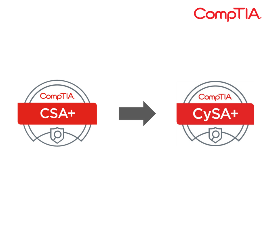 CompTIA - 📣 CompTIA จะเปลี่ยนการใช้ตัวย่อจาก CSA+ เป็น CySA+ นะครับ ...