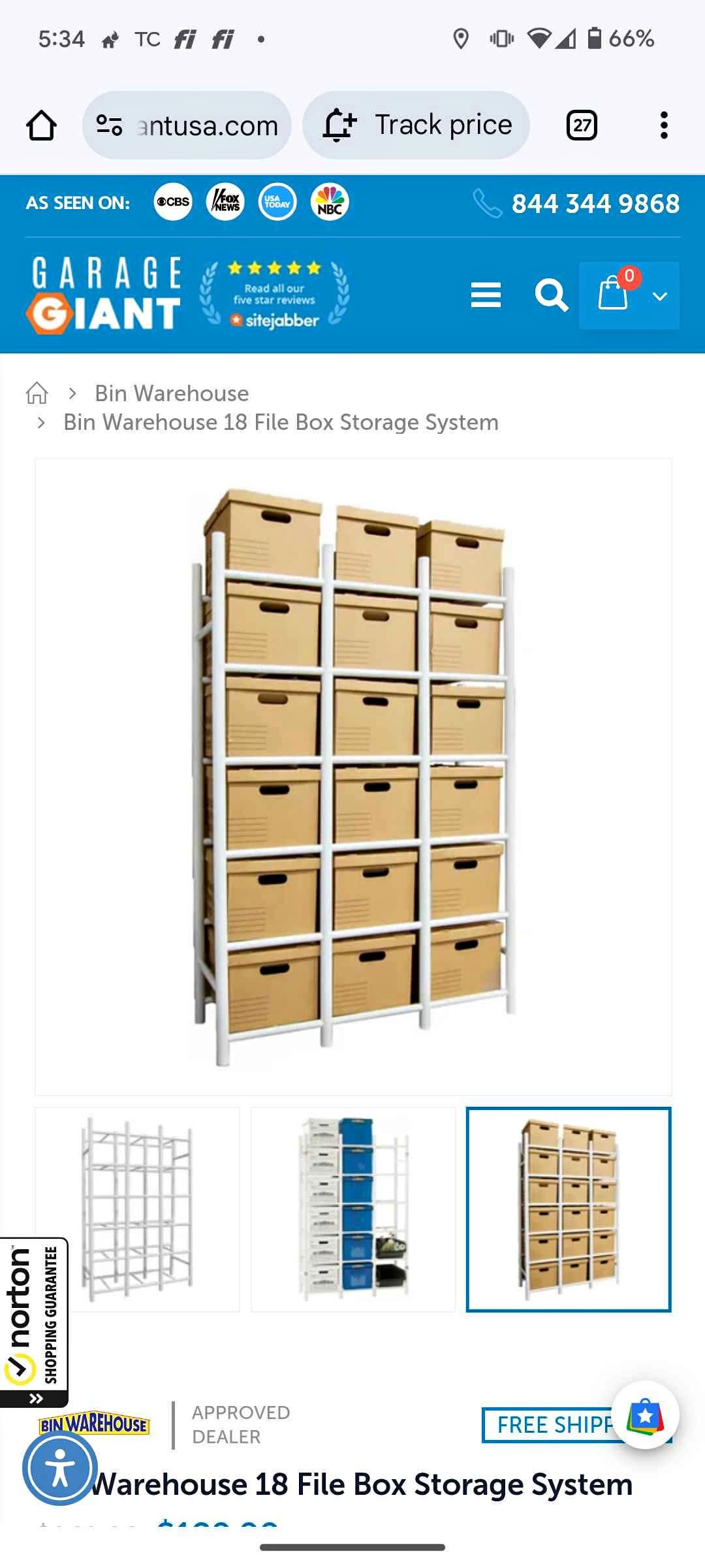 file box storage rack fits 18 boxes - Storage Drawers - Central Point ...