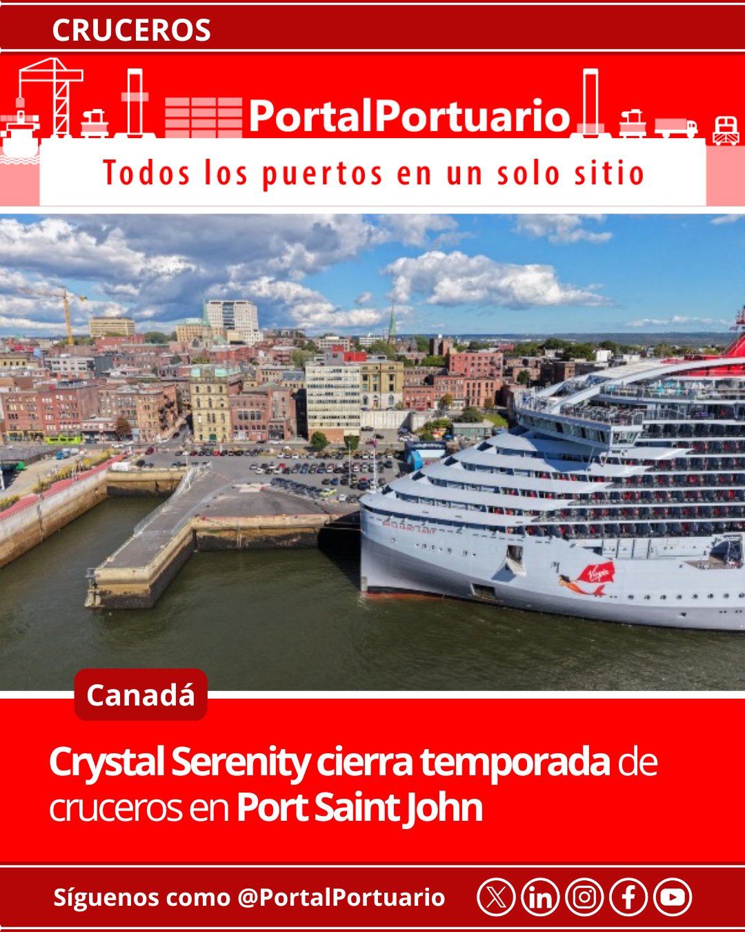 PortalPortuario - La partida del Crystal Serenity cerró la temporada de ...