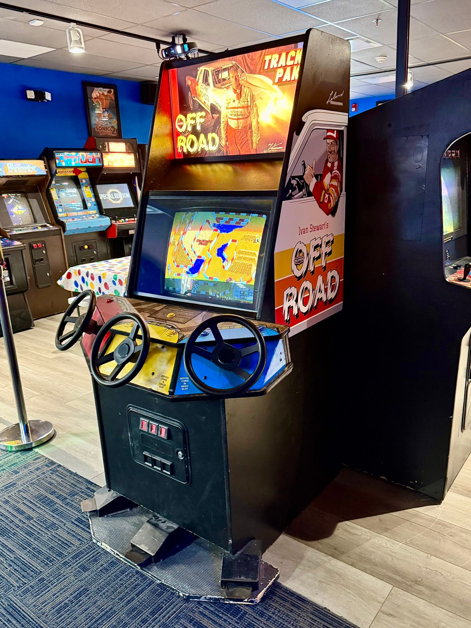 Super Off Road arcade game with Track-Pak expansion