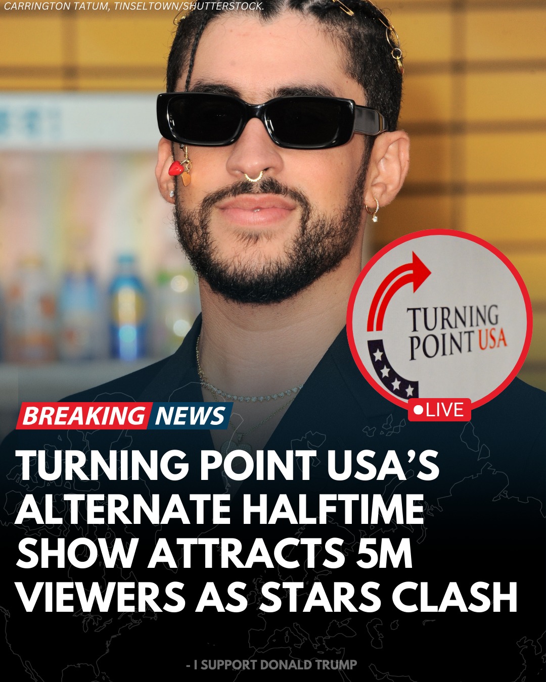 I Support - Turning Point USA aired an alternative “All-American ...