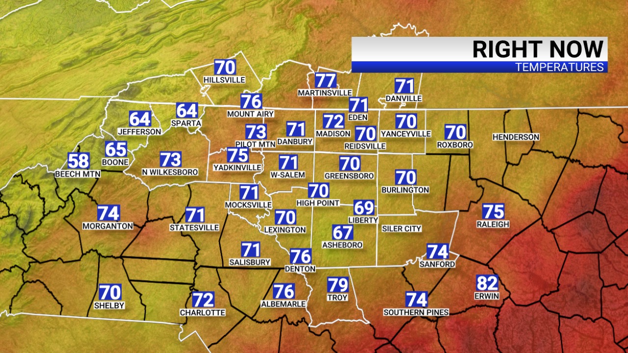 FOX - Saturday night, and here are your 7 p.m. temperatures from the ...