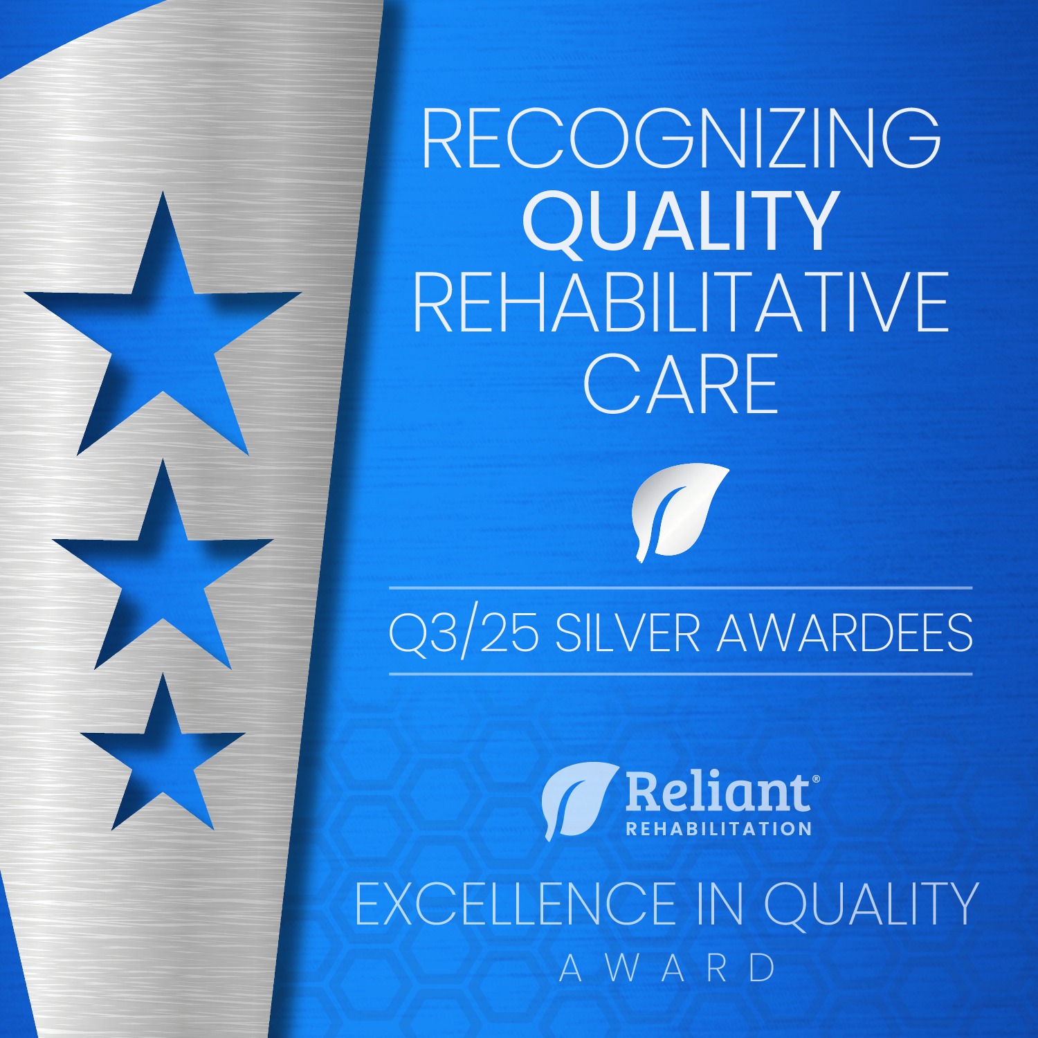 Reliant - 🥈 RQI Silver Award Winners – Q3 2025! 🥈 We’re proud to ...