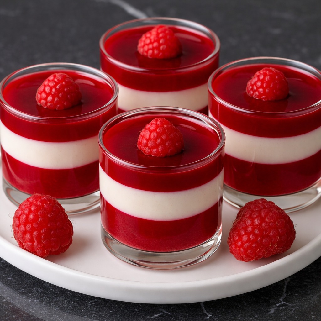 Love - 🍓🍮 Creamy Raspberry Gelatin Cups 🧾 Ingredients 🍓 1 package ...