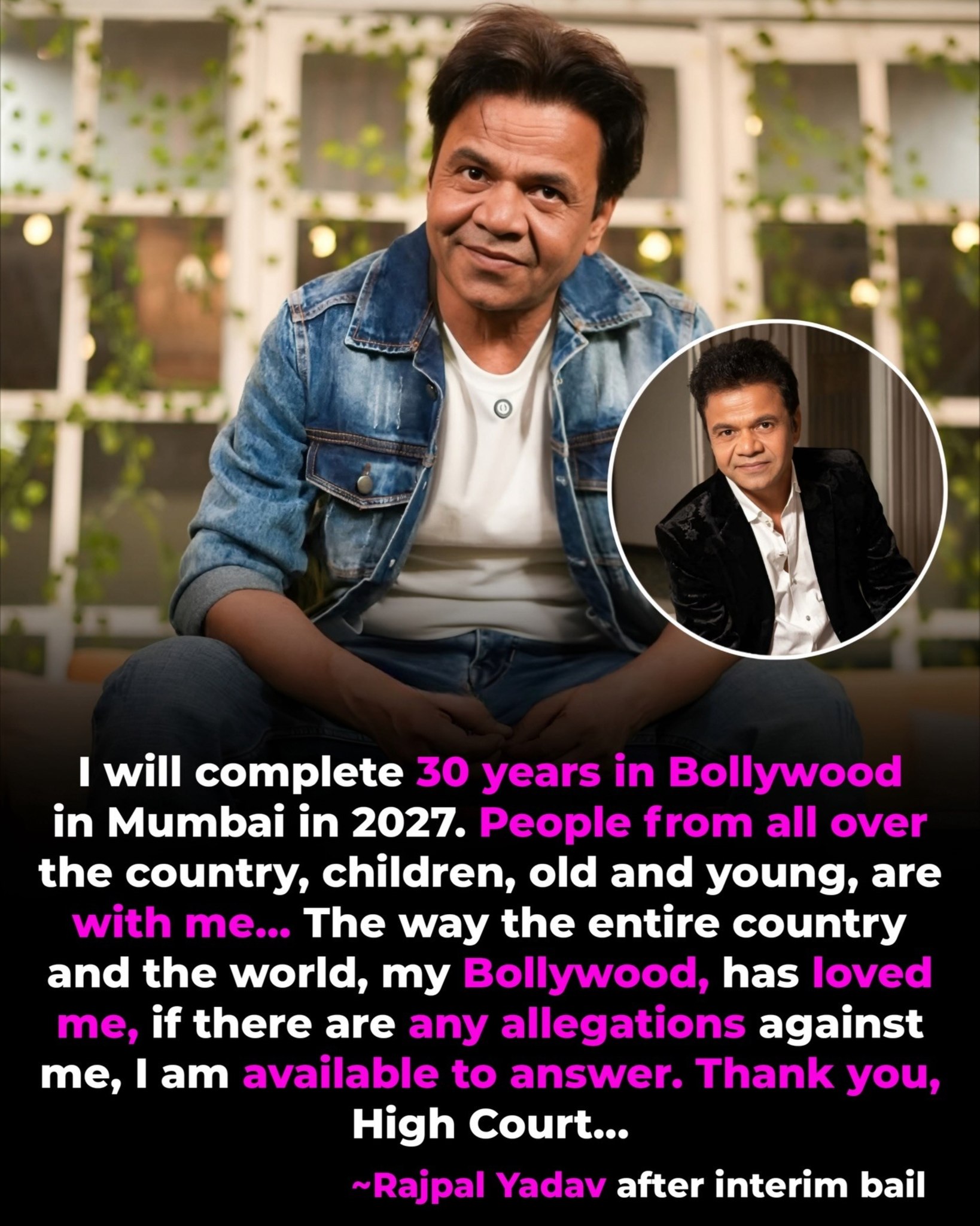 FunAsiA - Actor Rajpal Yadav from Tihar Jail after he was granted ...
