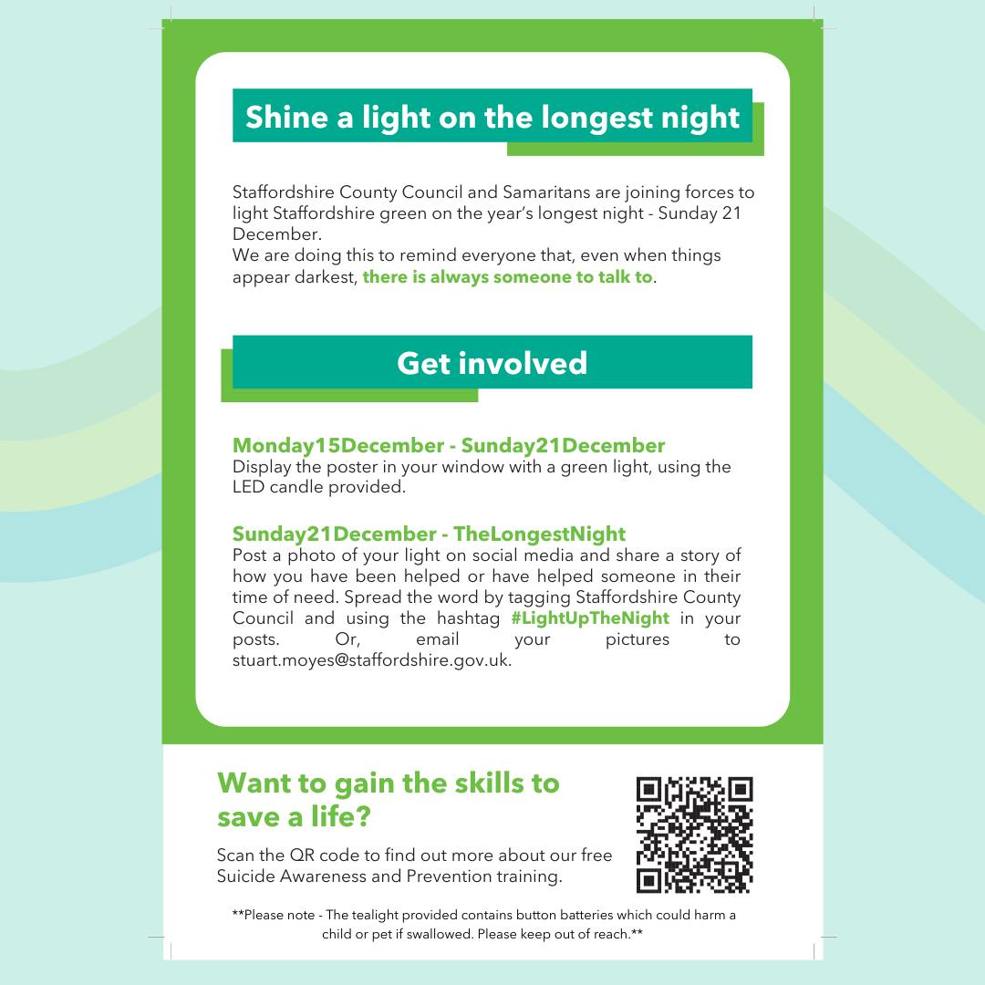 💚 Light up the longest night 💚... - Support Staffordshire | Facebook