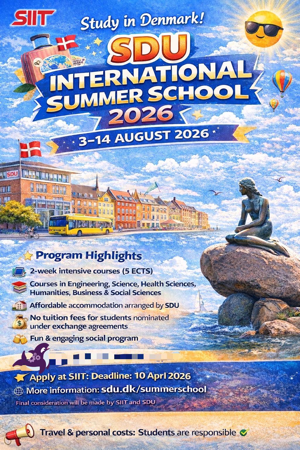 SIIT - 🌞📚 SDU International Summer School 2026 🏫 At the University of ...