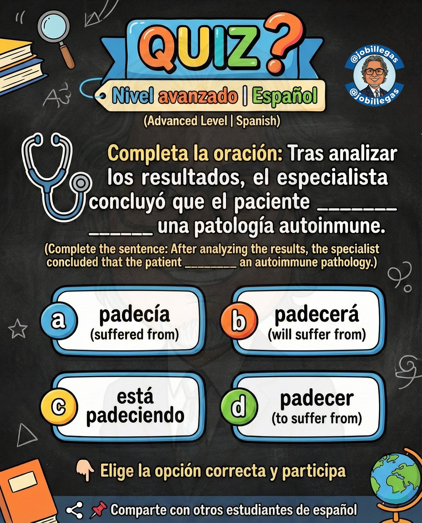 Job - 🔥 ¿Tu español es realmente avanzado? Demuéstralo. Completa la ...