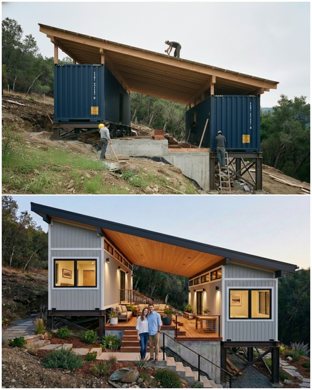 House - The journey begins with site engineering, where the land is ...