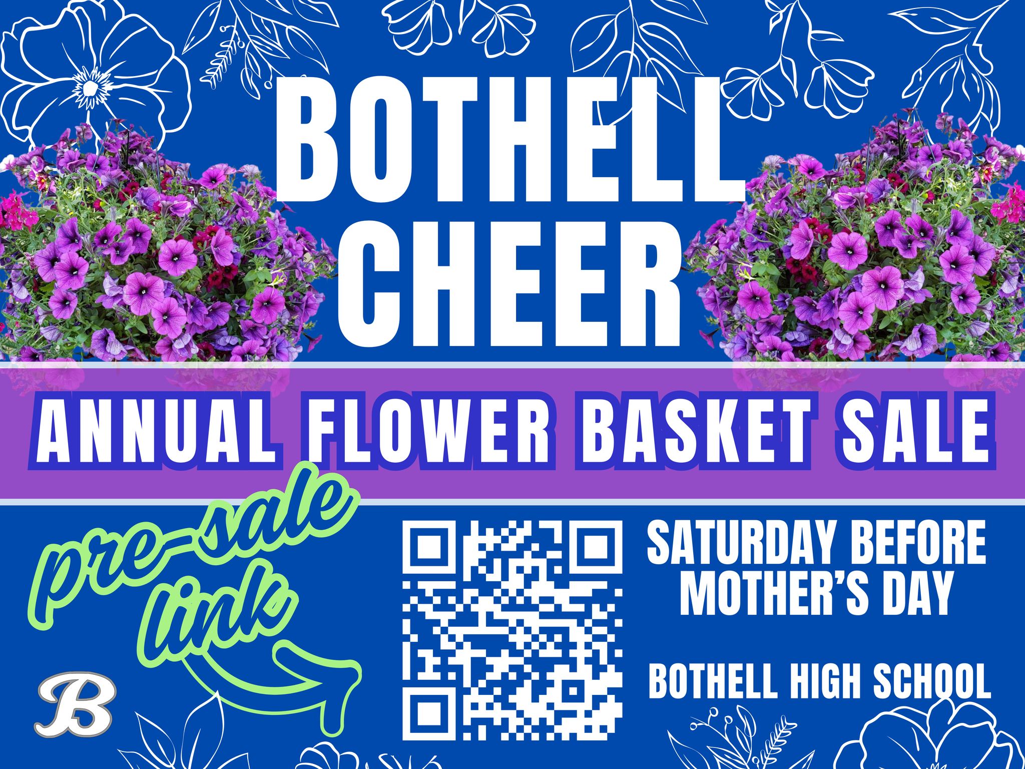 Bothell Cheer's 8th Annual Flower Basket Sale!