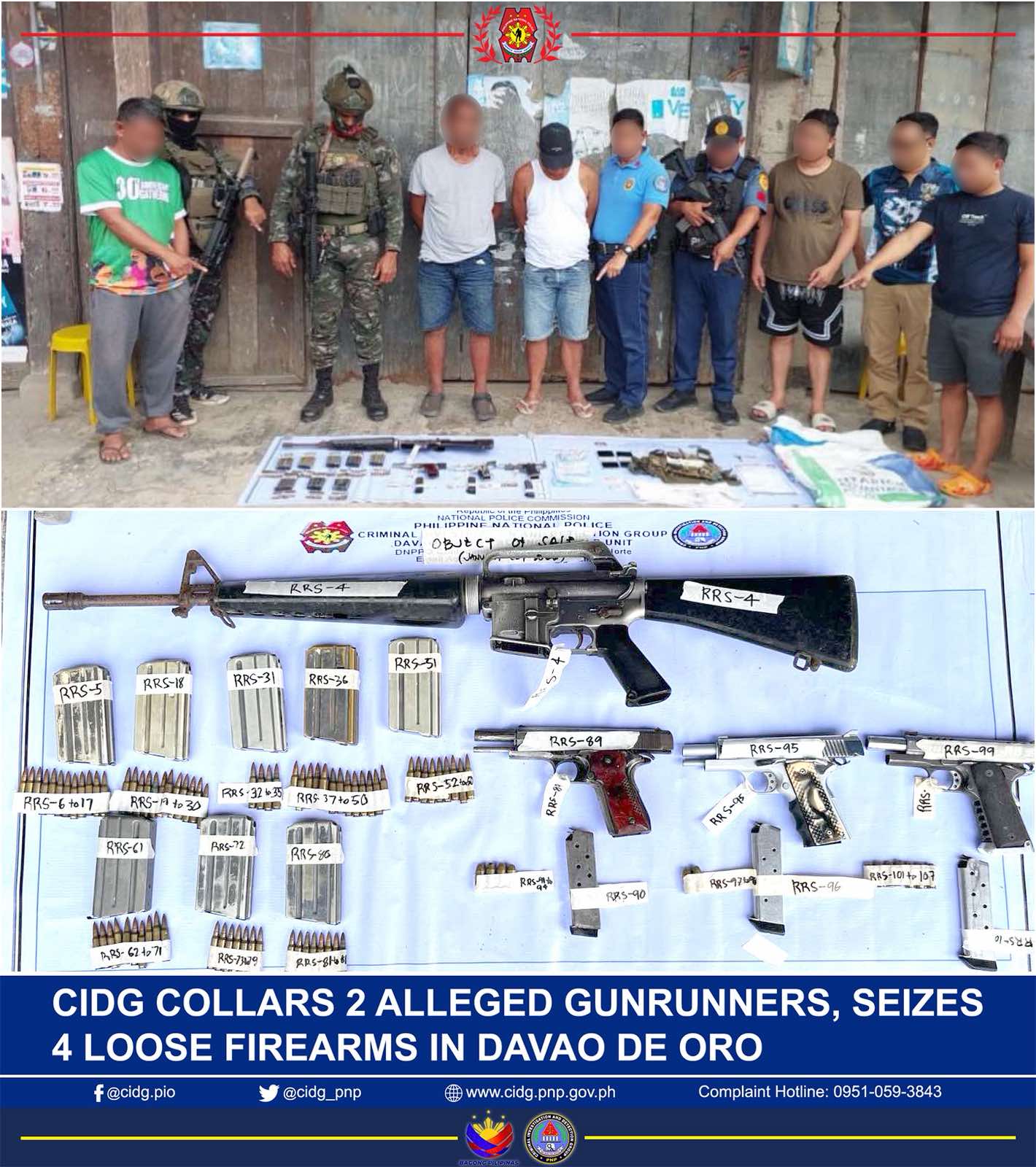 Criminal - CIDG COLLARS 2 ALLEGED GUNRUNNERS, SEIZES 4 LOOSE FIREARMS ...
