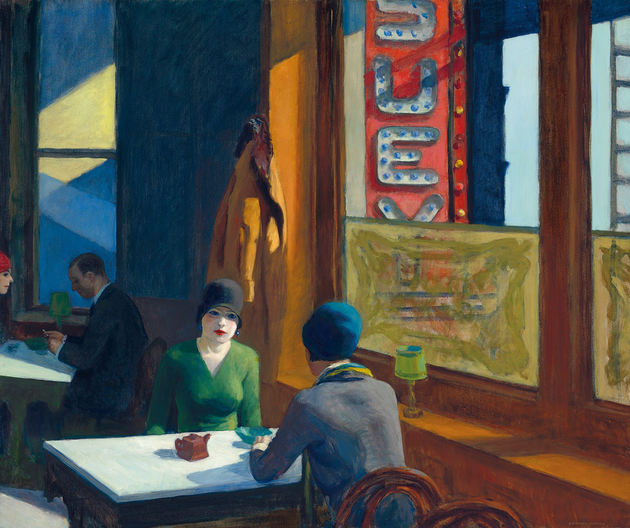 ミスターポールクルチイェーの絵です。(277/／300) Edward Hopper, Chop Suey, 1929 #art #painting #hopper
