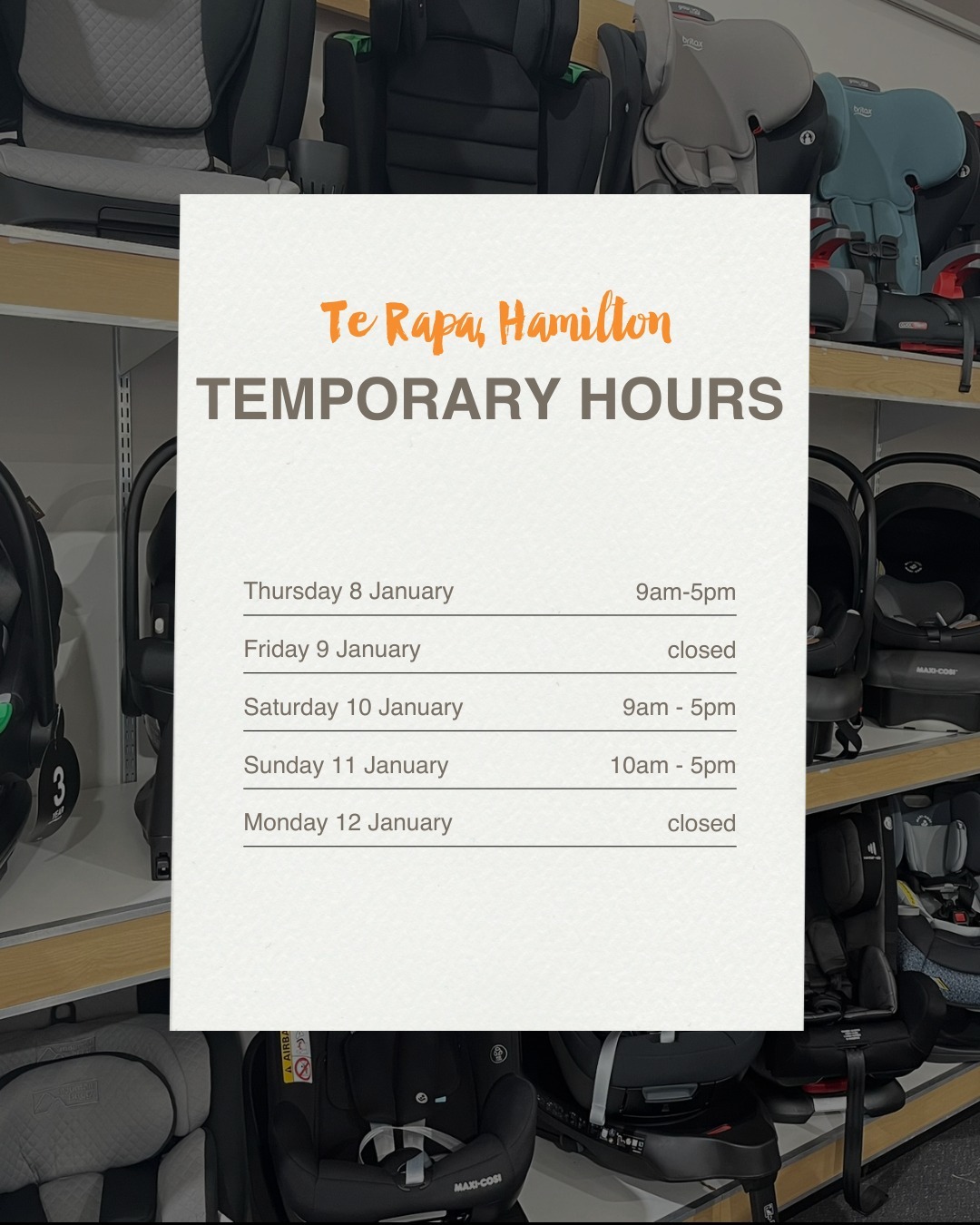 Babycity - Hamilton parents 🧡 Our Te Rapa store will be operating on ...