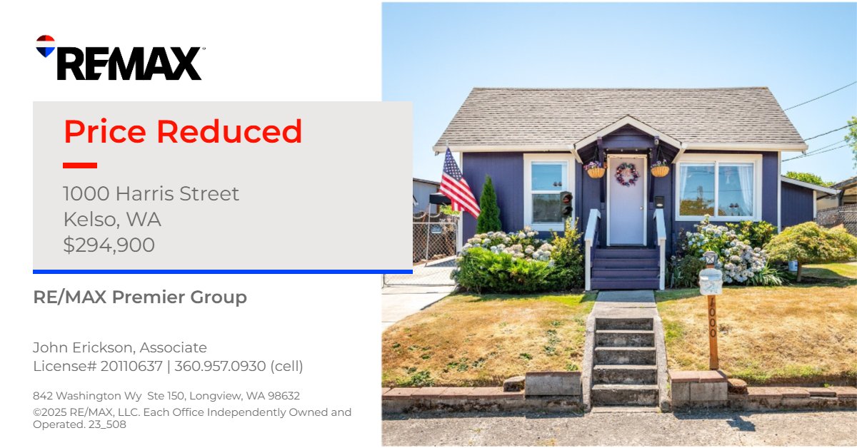🏡 PRICE REDUCED ‼... - REMAX Premier Group Longview WA | Facebook