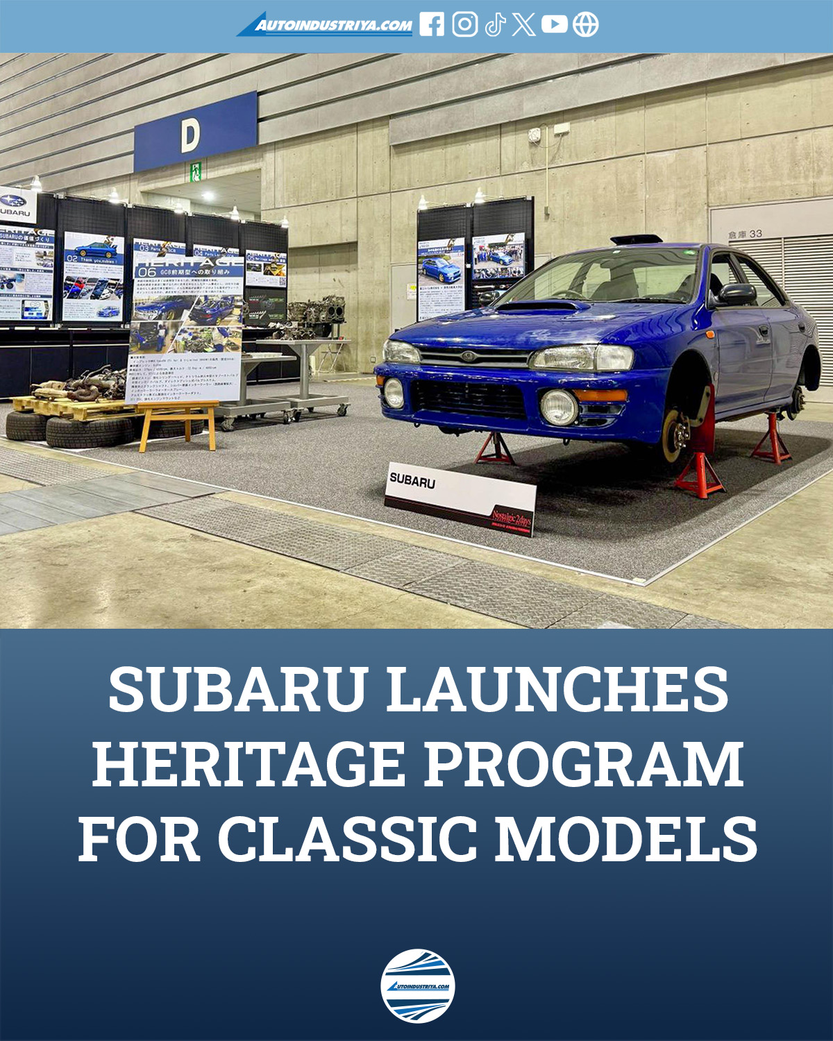 New parts for old Imprezas. Subaru began reproducing various (and