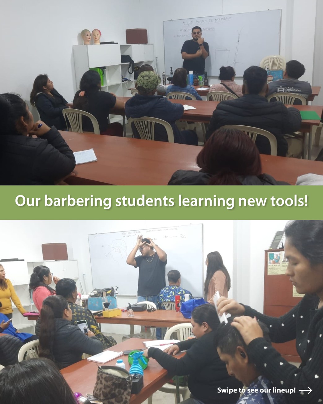 The barbering students learn how... - The Neufeld Foundation | Facebook
