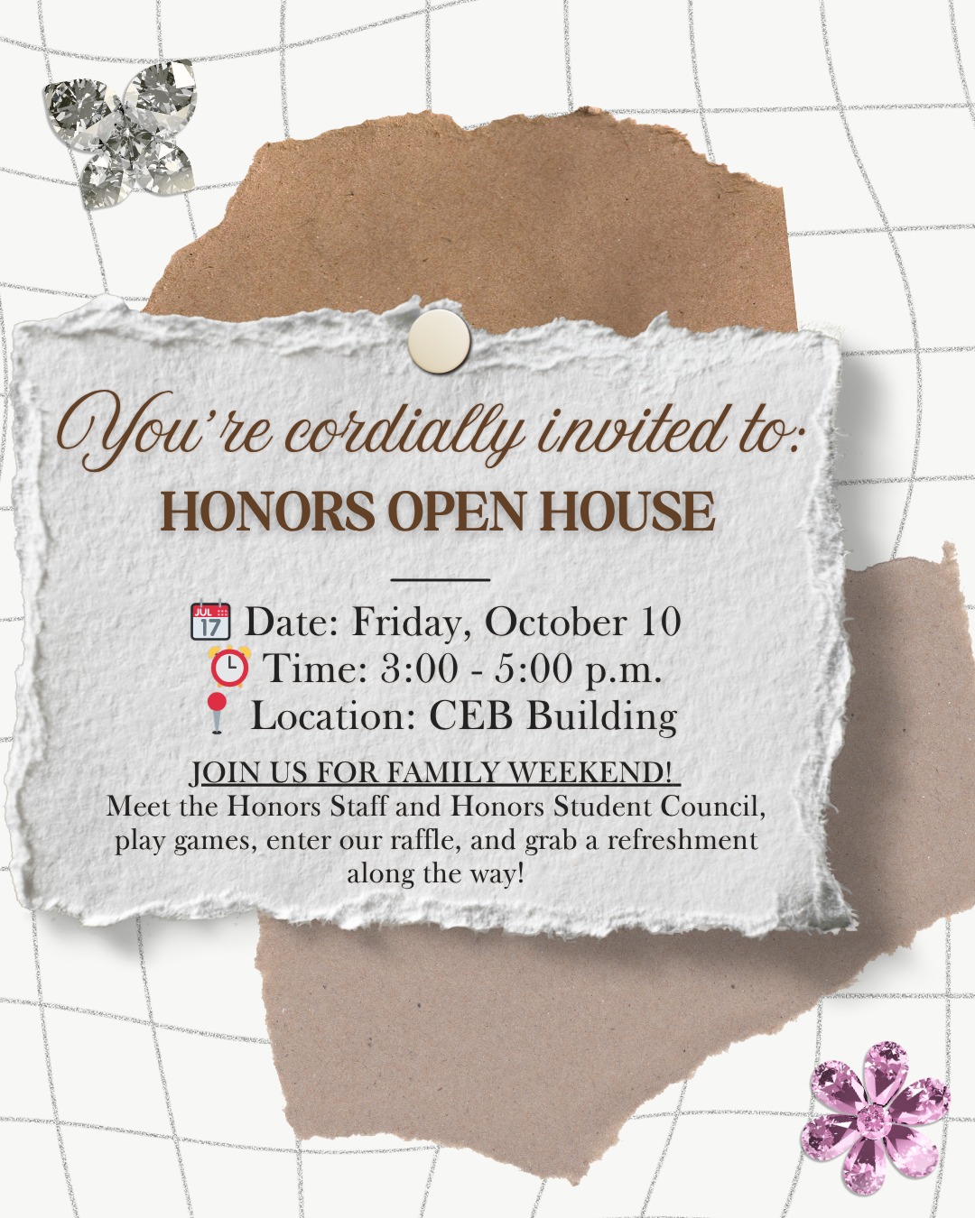 Honors - 💎 You’re invited! 💎 Join us for the Honors Open House during ...