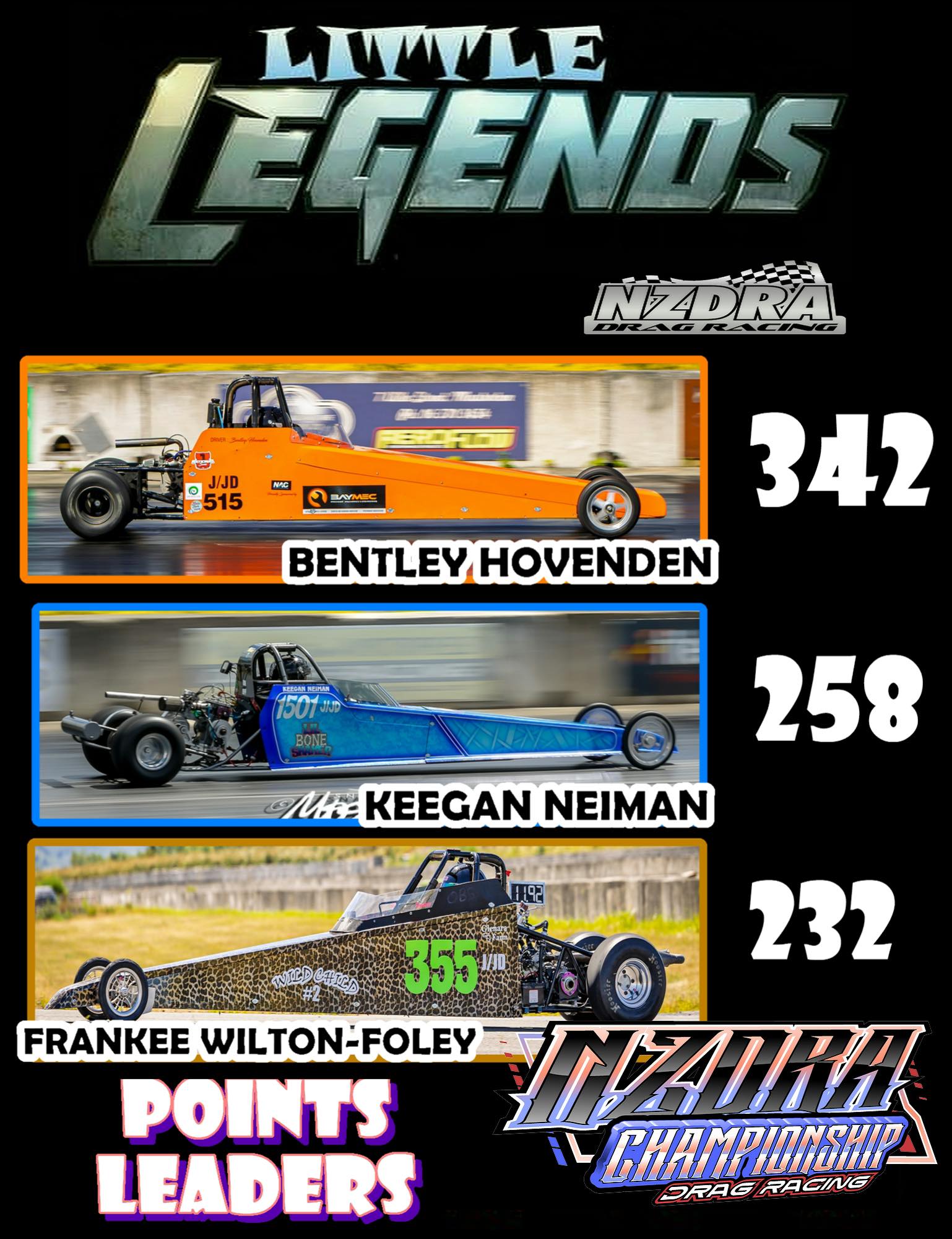 New - POINTS UPDATE - LITTLE LEGENDS In The Blood Drag Racing Bone ...