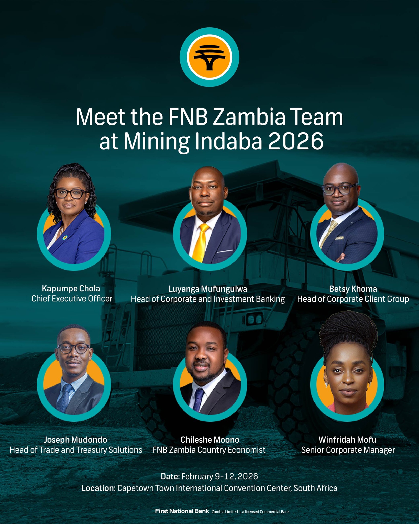 FNB Zambia - We’re proud to be part of Mining Indaba 2026.... | Facebook