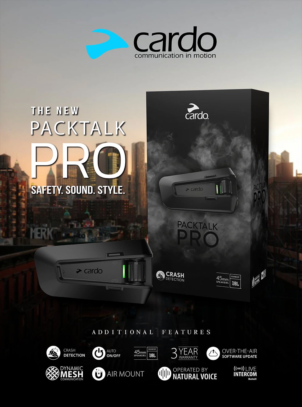 Morethanbike - บลูทูธ Cardo PACKTALK PRO รุ่นเรือธง จัดเต็มทุกฟังก์ชัน ...