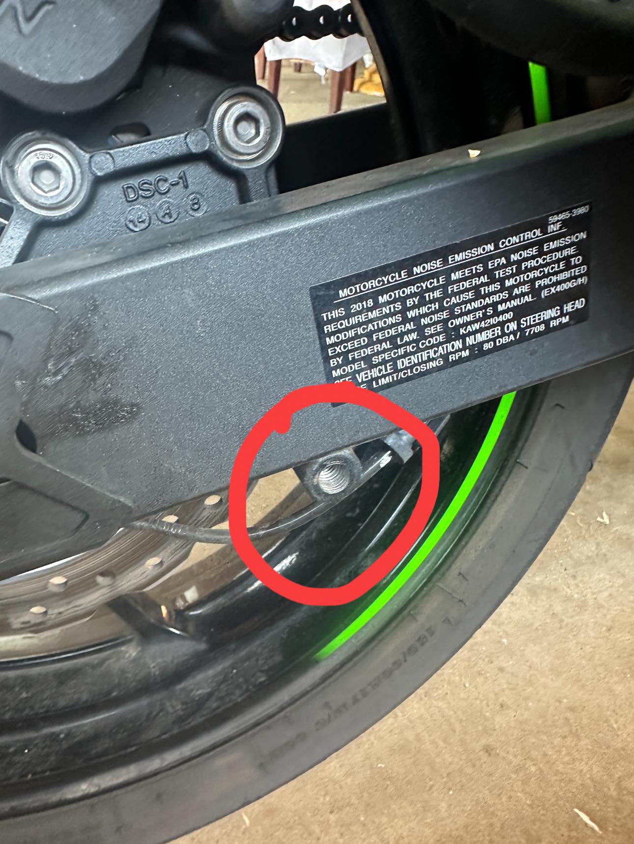 What are these nuts for on my Kawasaki Ninja motorcycle?