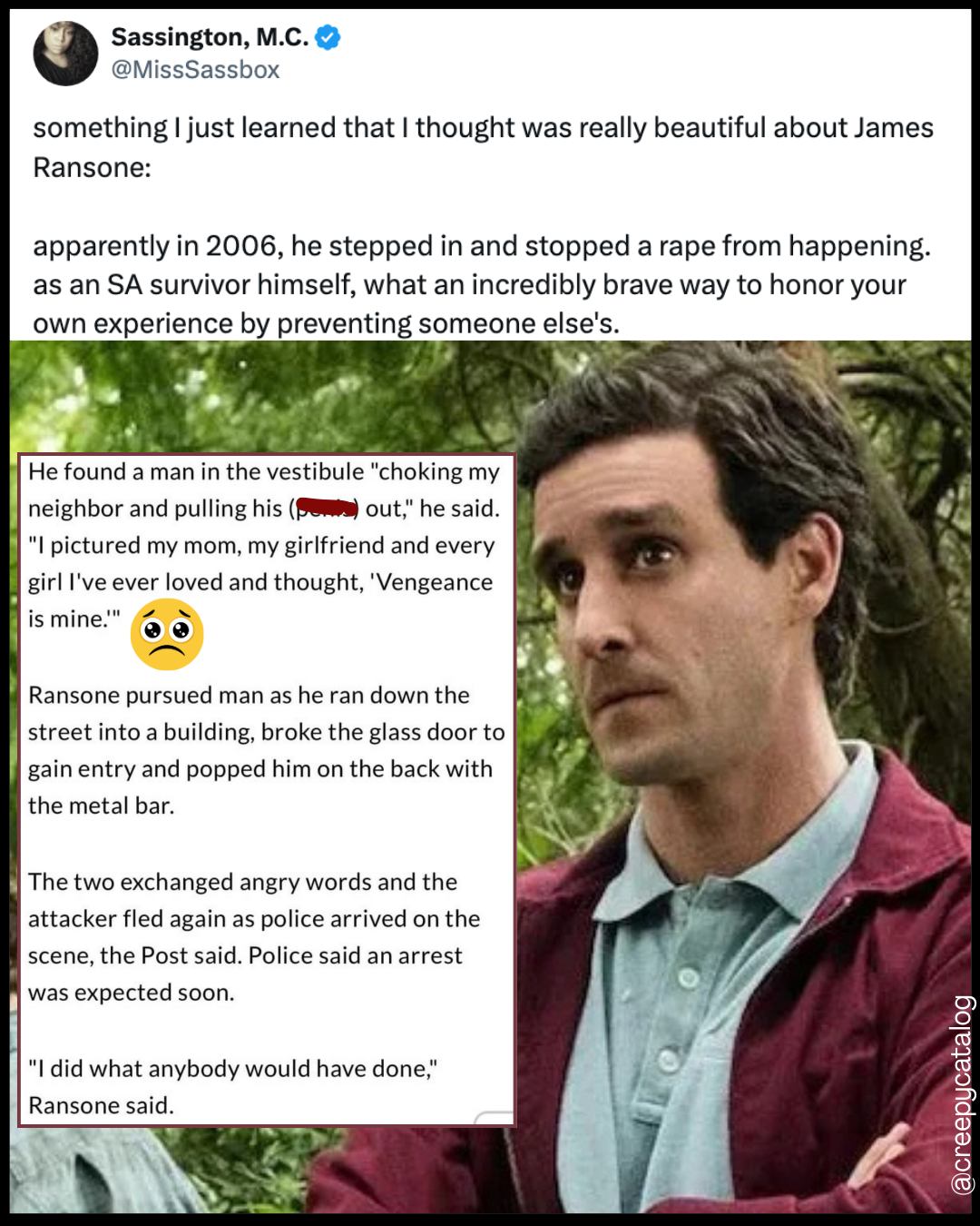 Creepy - Rest in peace James Ransone 🖤 The actor, who played adult ...
