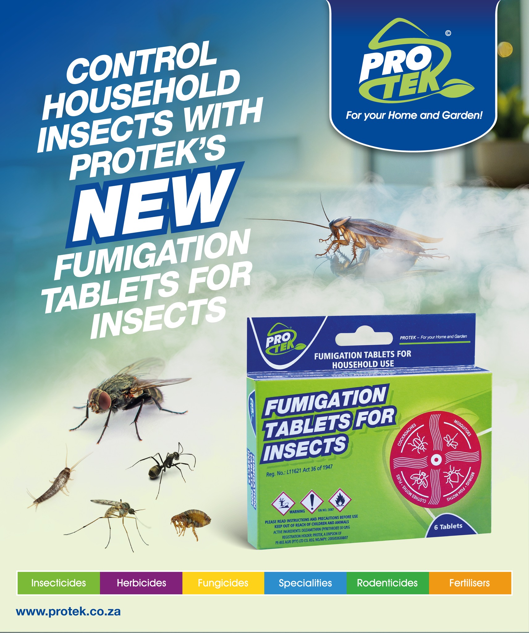 Protek - Control household insects with Protek's new Fumigation Tablets ...