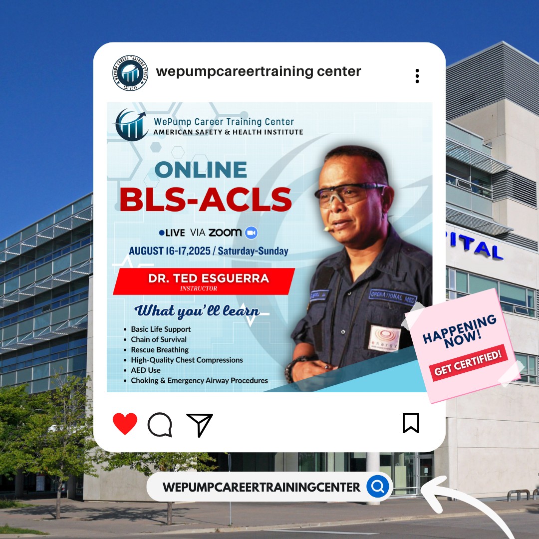 Wepump - 🚨 HAPPENING TODAY! 🚨 Our ASHI-Accredited BLS-ACLS Training ...