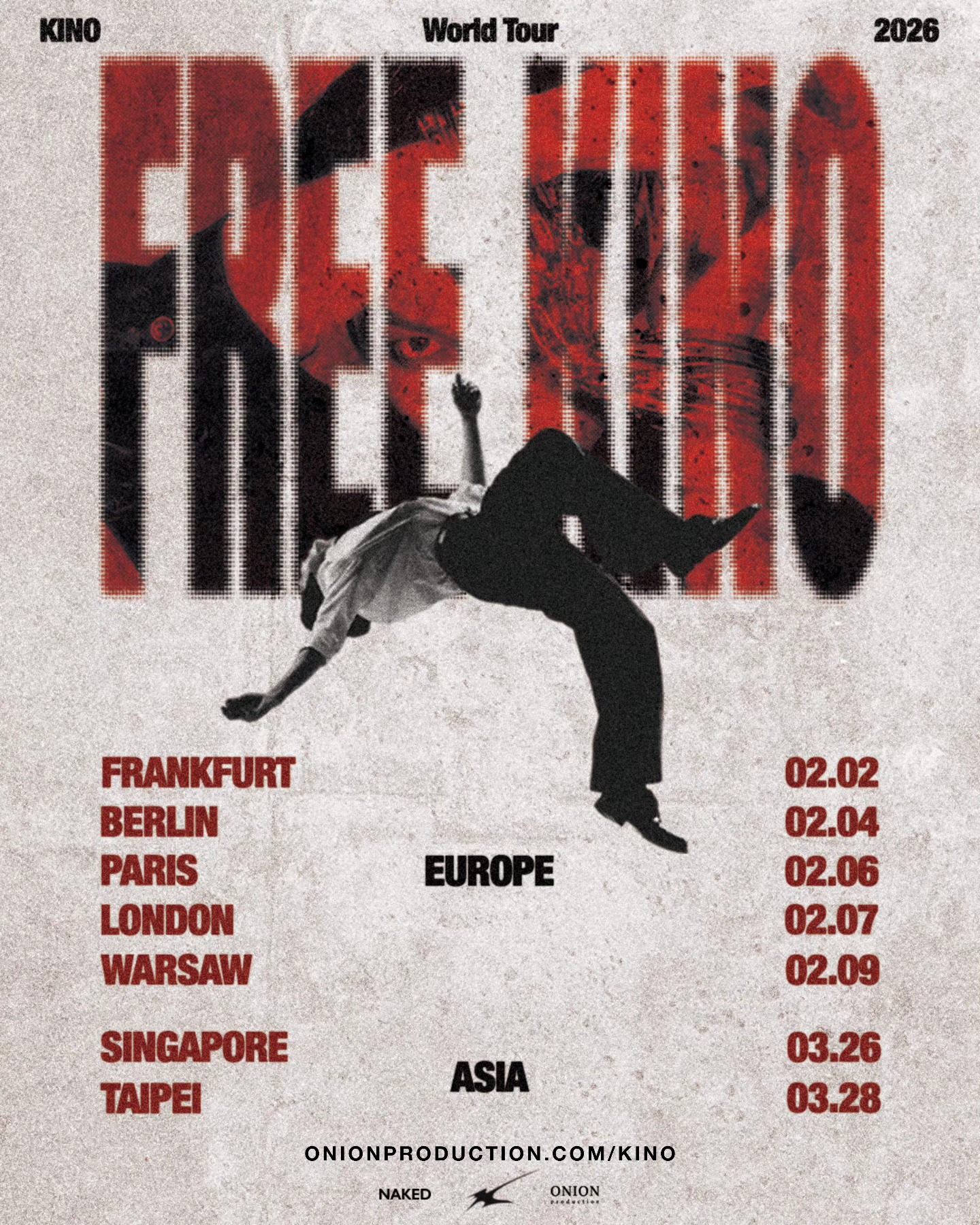 KINO コンサート FREEKINO 東京 VVIP特典 PENTAGON KINO 2026 World Tour <FREE KINO> Tickets on sale 18 Nov, 12 noon