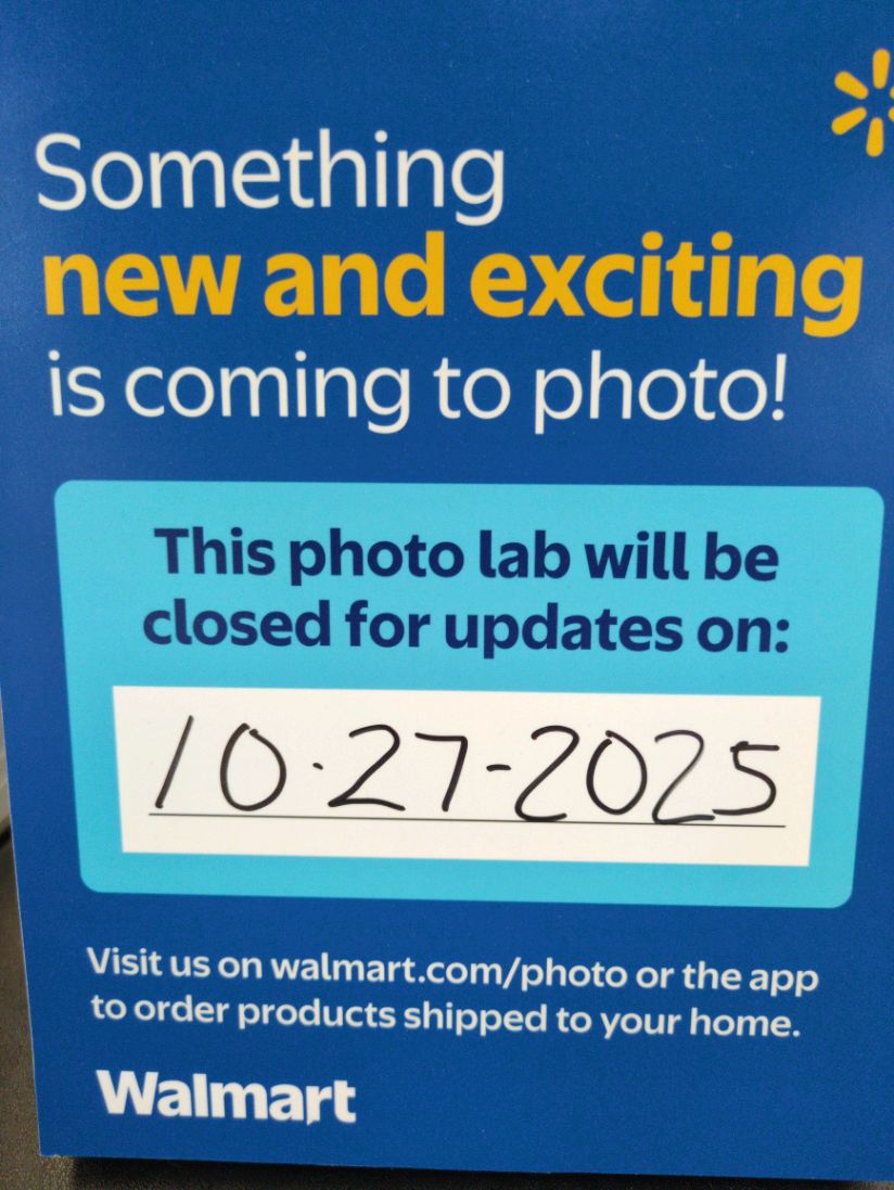 Walmart - Our photo lab center is currently closed for updates and ...