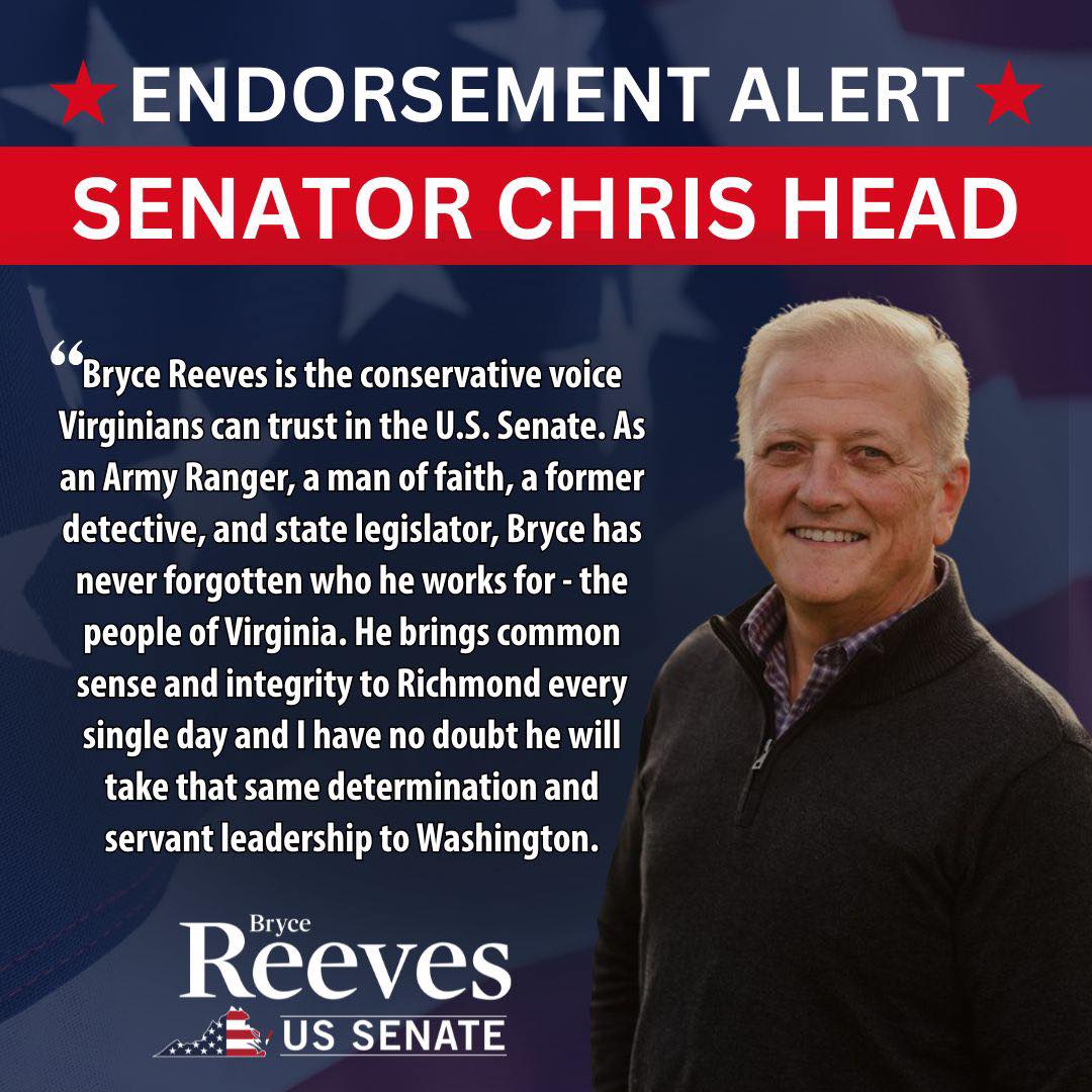 Bryce - Thank you Senator Chris Head for your support! | Facebook