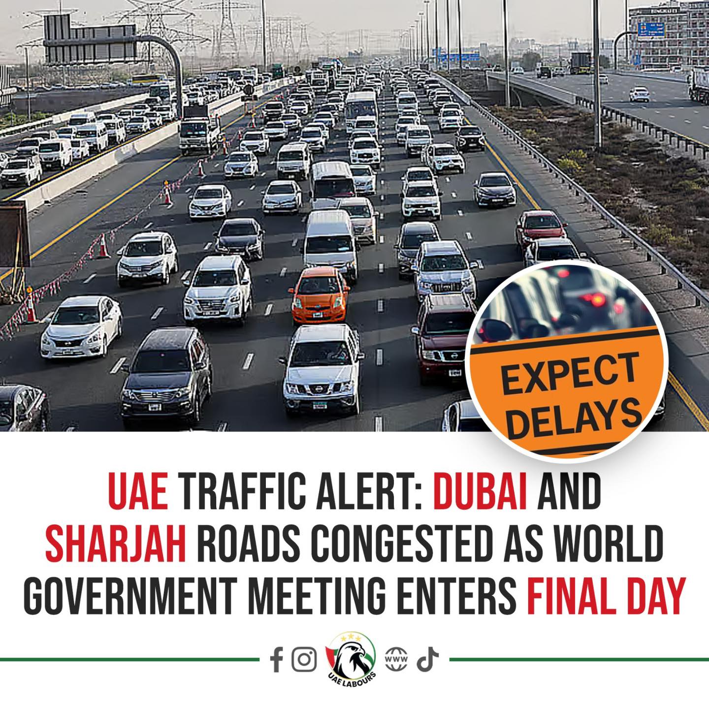 UAE - 🚦 UAE Traffic Alert – Thursday Rush in Full Swing! Dubai and ...