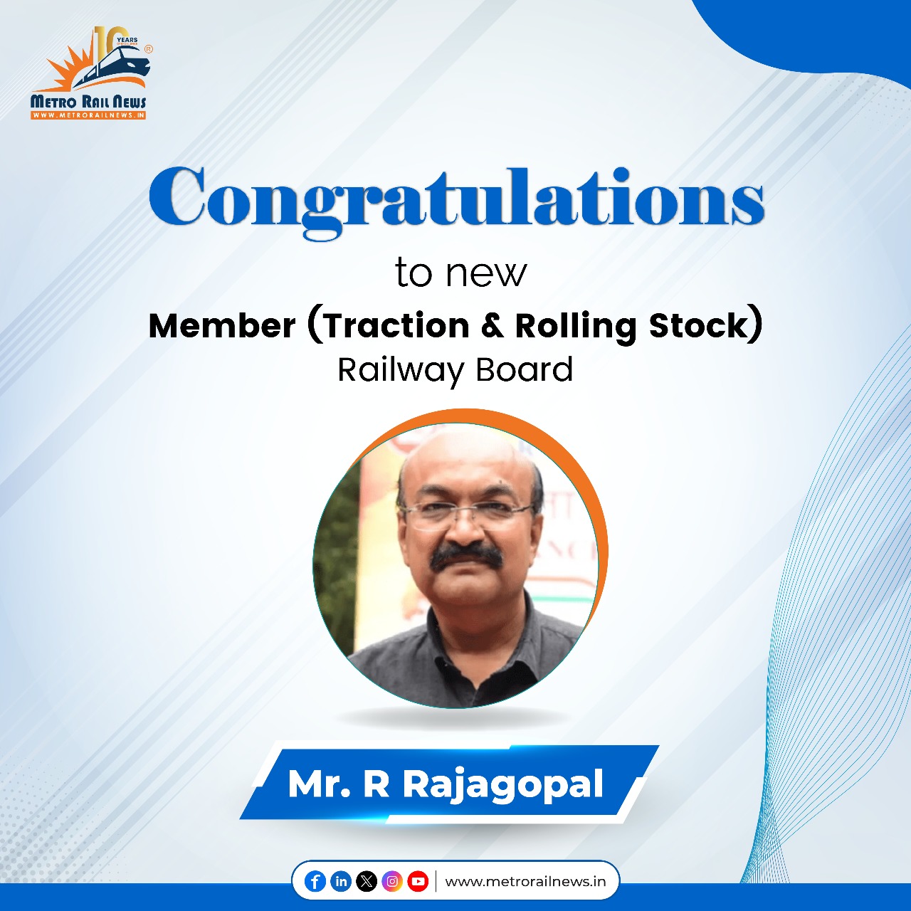 Metro Rail News - Metro Rail News congratulates Mr R... | Facebook