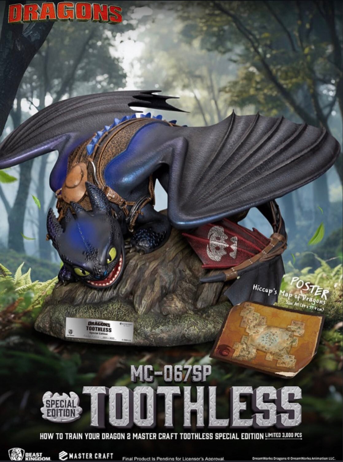 MC-067SP Toothless Master Craft from HTTYD 2 】 Beast Kingdom