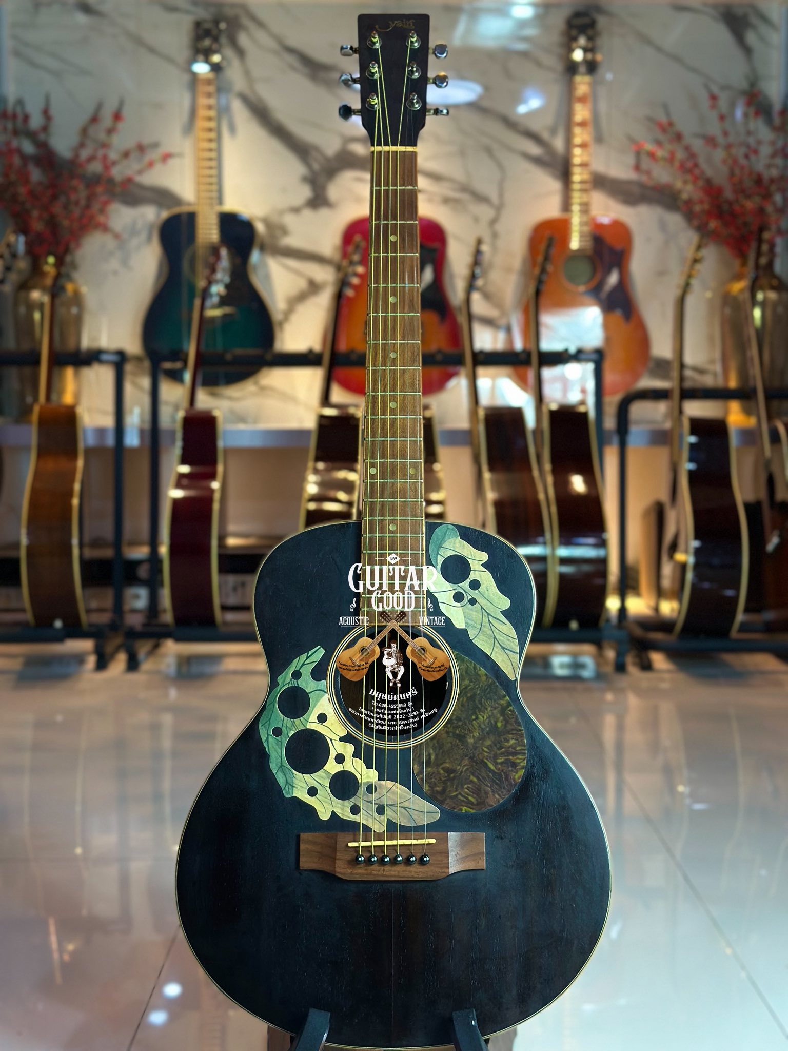 🎸S.yairi YD-28-3TS (TOP SOLID) สีซันเบริซ์ สภาพสวยงามทั้งตัว🪵ไม้