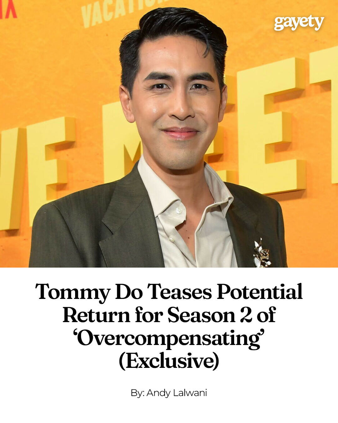 Gayety - Tommy Do isn’t confirming anything just yet, but he’s clearly ...
