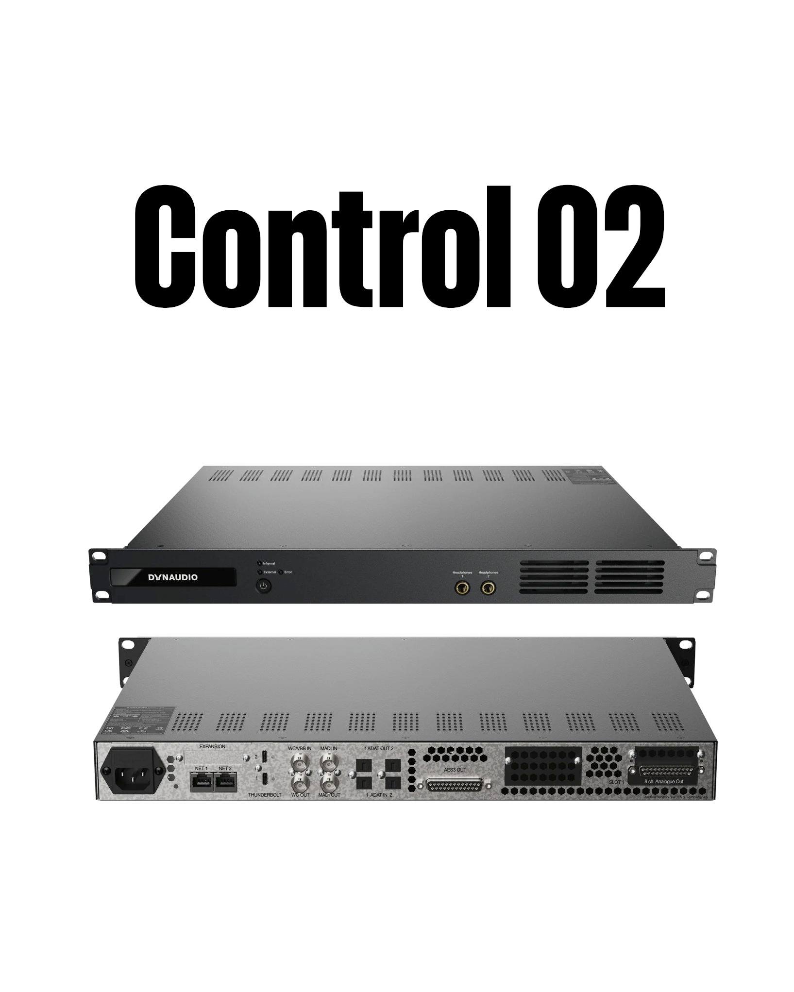Dynaudio - Control 02 by the numbers: Digital I/O Networking: 2x RJ45 ...