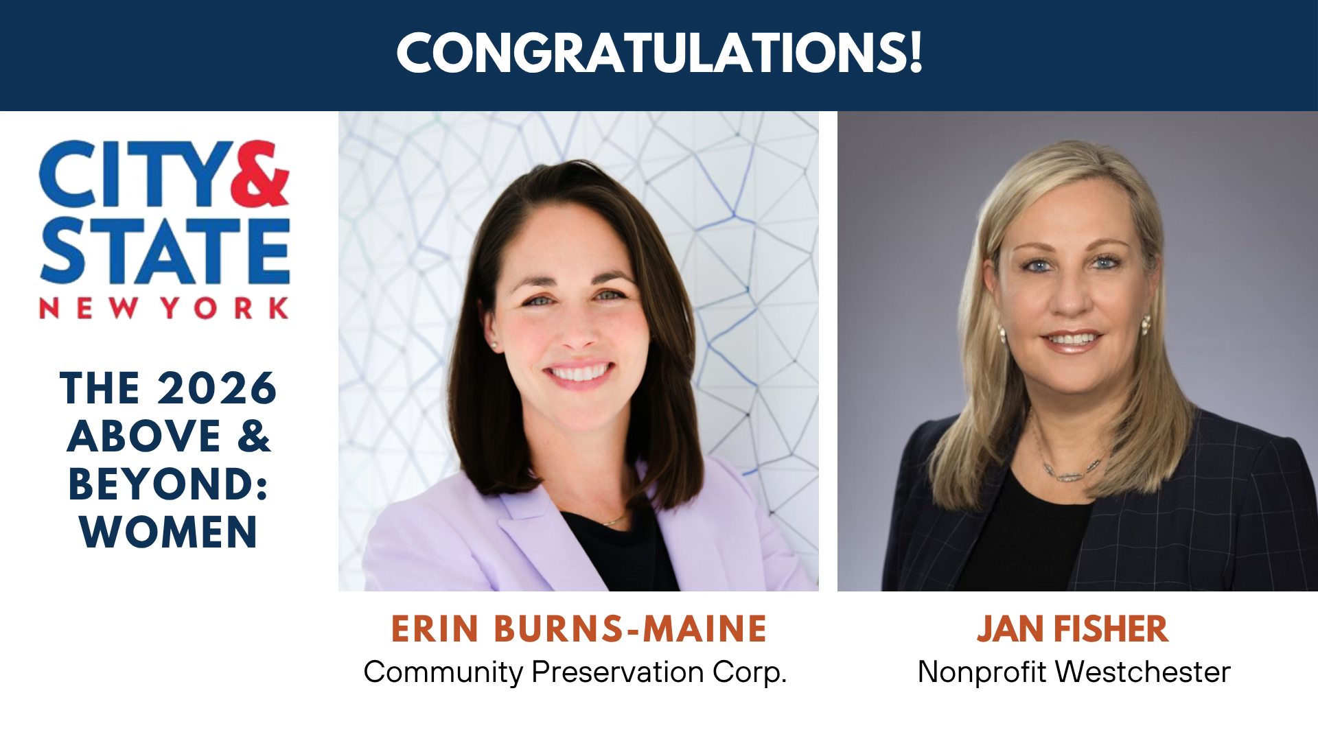 Big congratulations to two leaders making a real impact across New