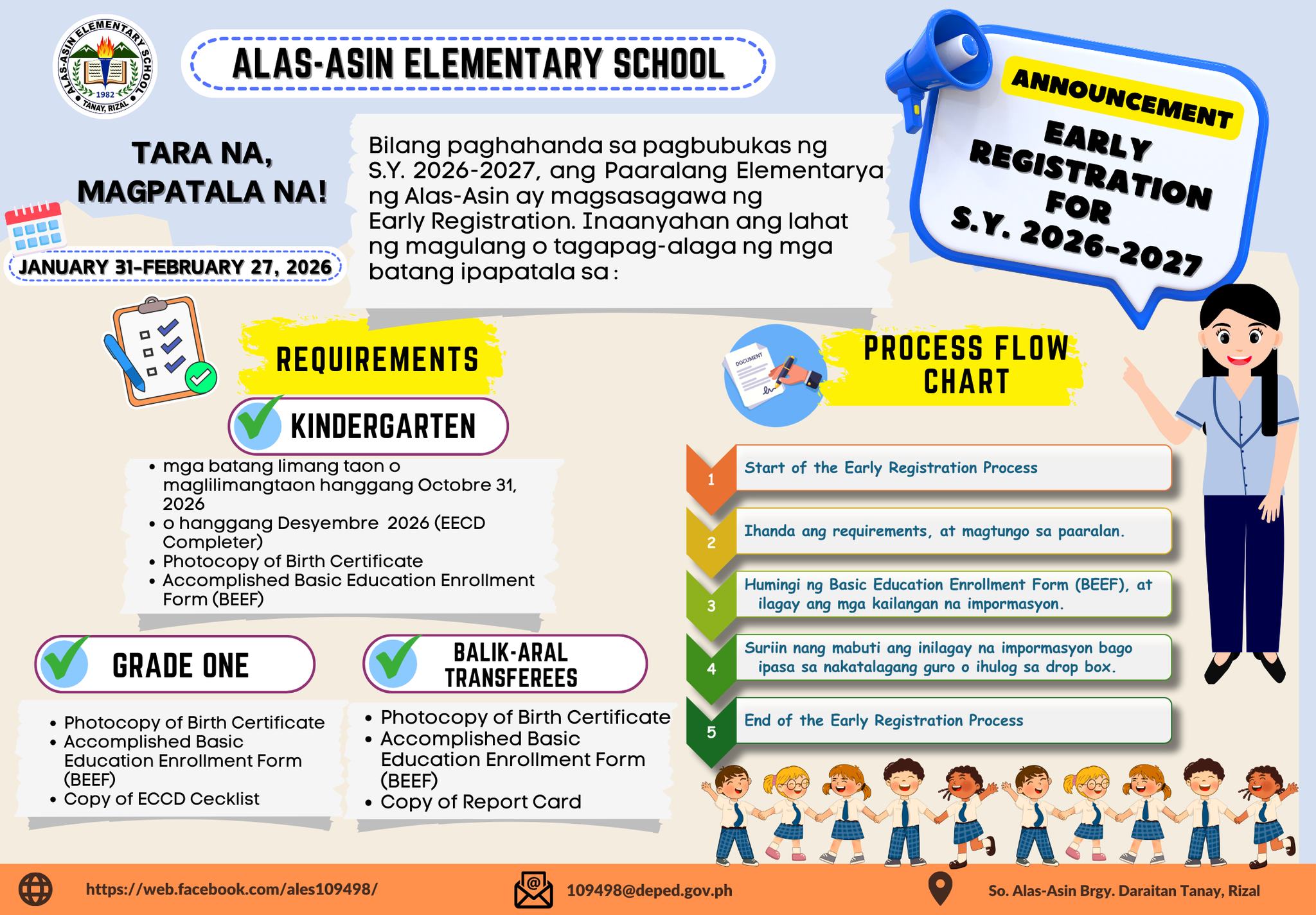 DepEd - EARLY REGISTRATION for SY 2026-2027 Bilang paghahanda sa ...
