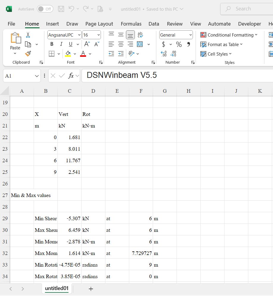 DSNWinbeam is a beam analysis... - Sketchup & Civil Engineer | Facebook