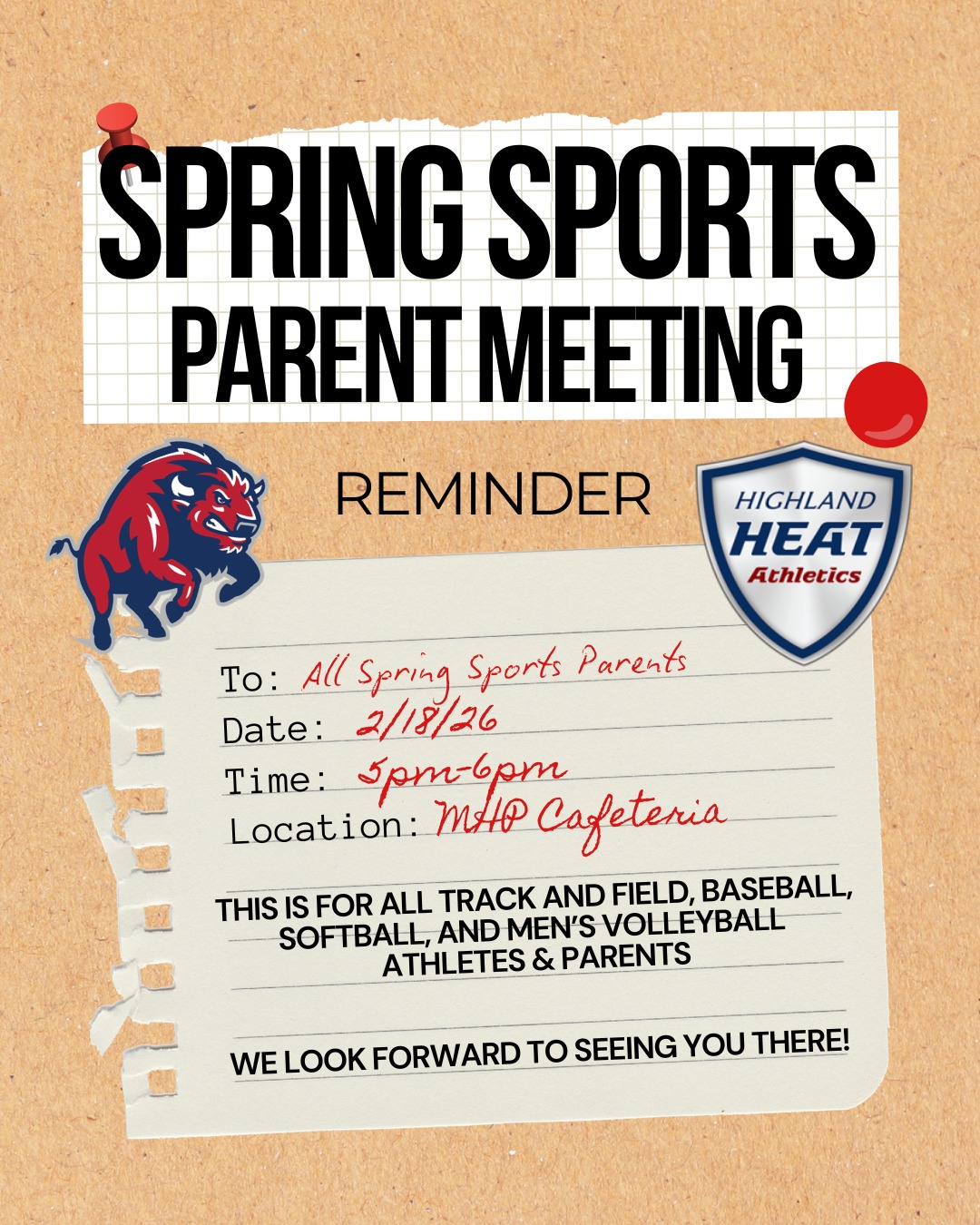 Madison - Ready to kick off the spring season? 🧢⚾️🏐👟 Friendly reminder ...