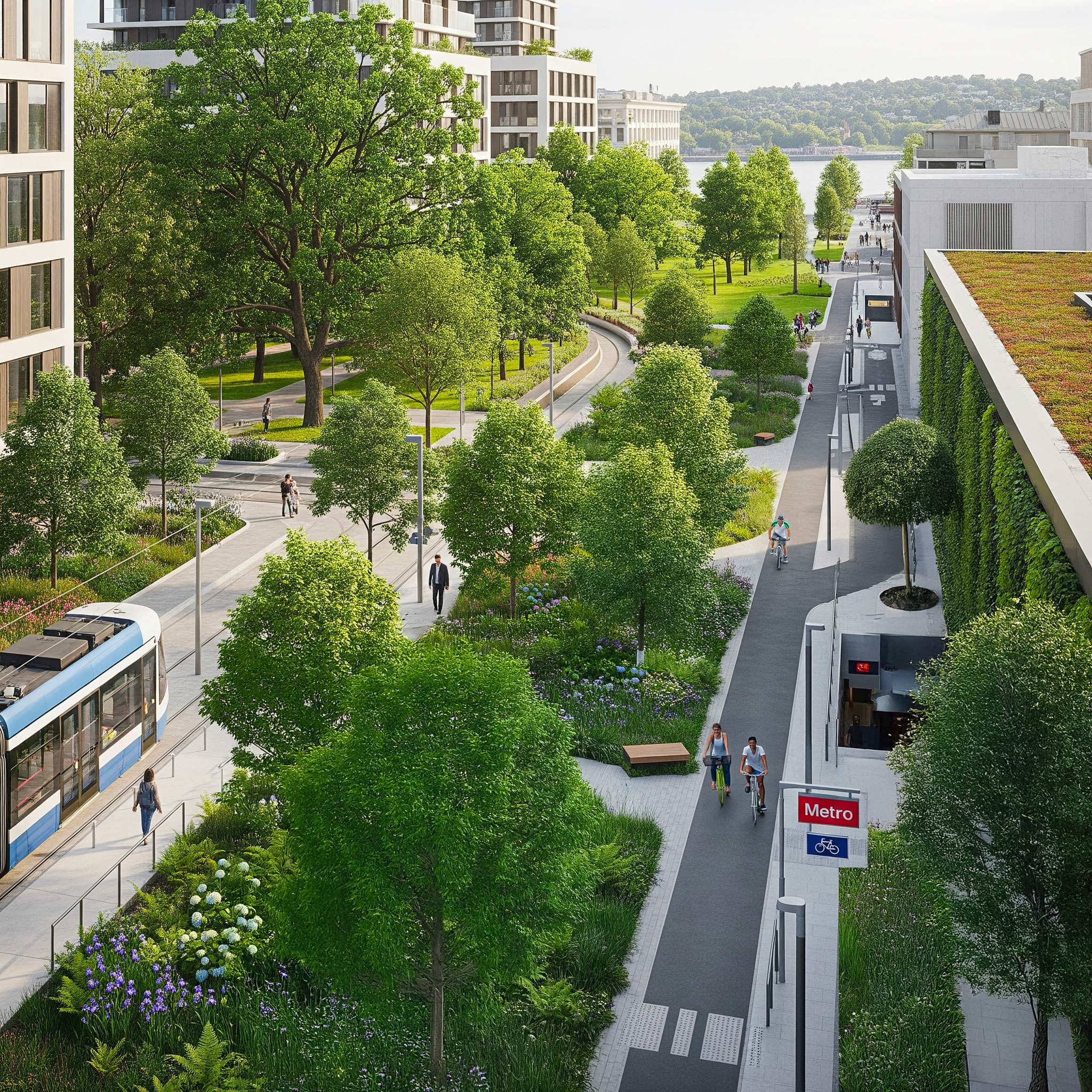 IMM DesignLab - 🌱 An urban green corridor designed... | Facebook