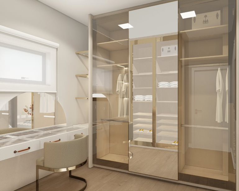Nesse closet a paleta de cores... - Módulo 22 Arquitetura