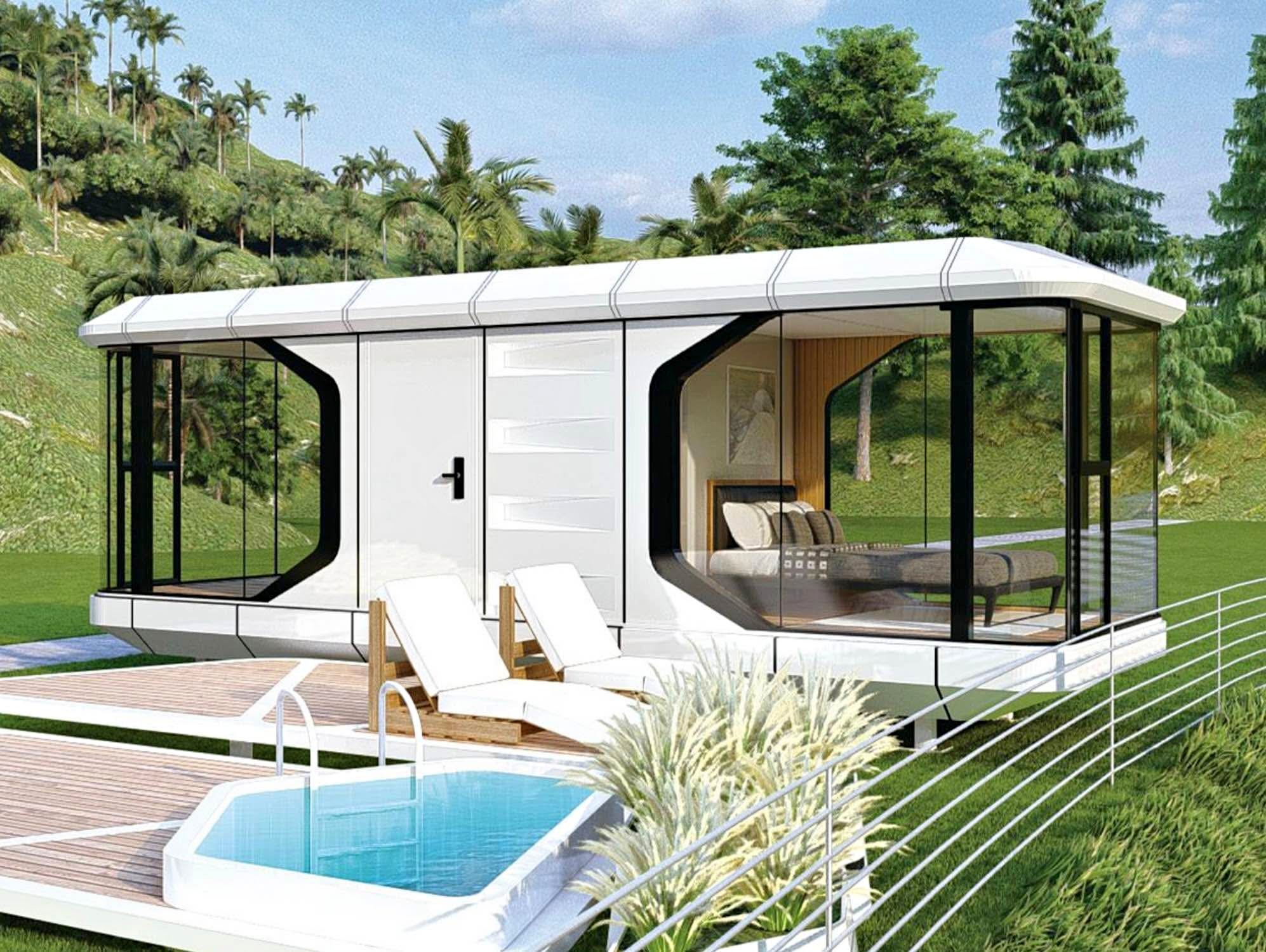 Outdoor Eco Capsule House Luxury Pod Prefabricated Capsule Hotel ...