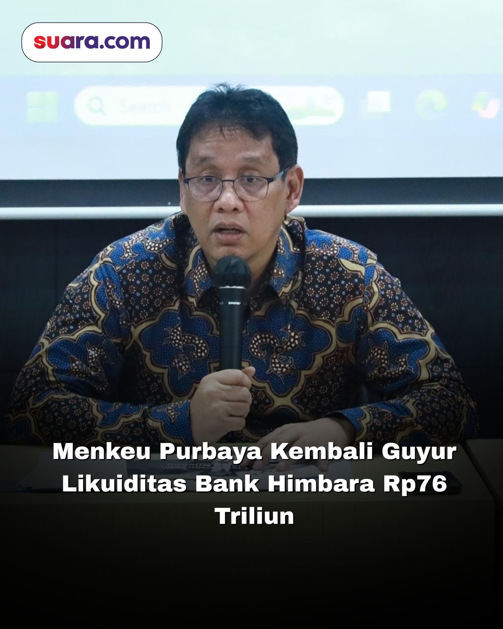 Suaradotcom - Menteri Keuangan Purbaya Yudhi Sadewa kembali menggunakan ...