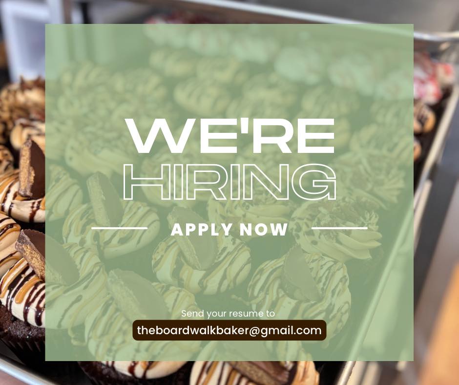 🧁 We’re Hiring! 🍰 Part-Time Baker... - The Boardwalk Baker | Facebook