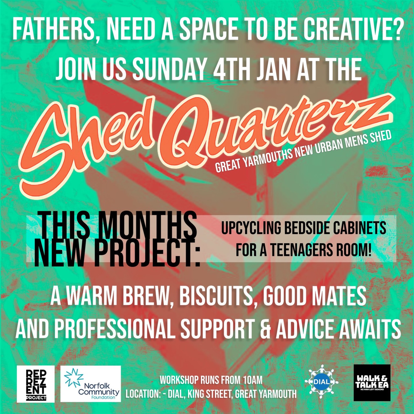 Reprezent - 🎨🛠️ Shedquarterz Workshop 📅 Sunday 4th January 🕙 10am 📍 Men ...